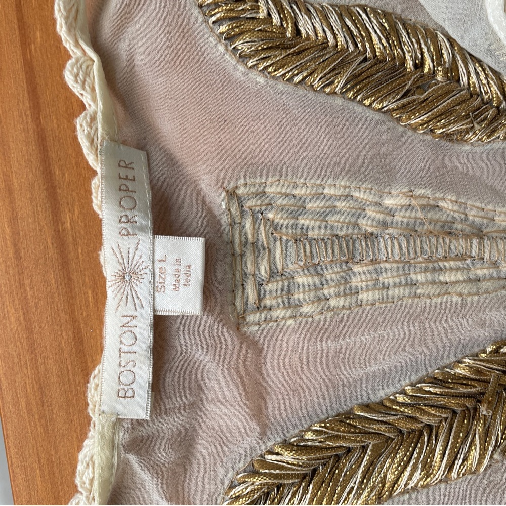 Boston Proper Embroidered Tunic Top - Picture 5 of 5